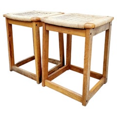 Hocker aus der Mitte des Jahrhunderts, entworfen von Ebert Wels, skandinavisches Design, 60er Jahre