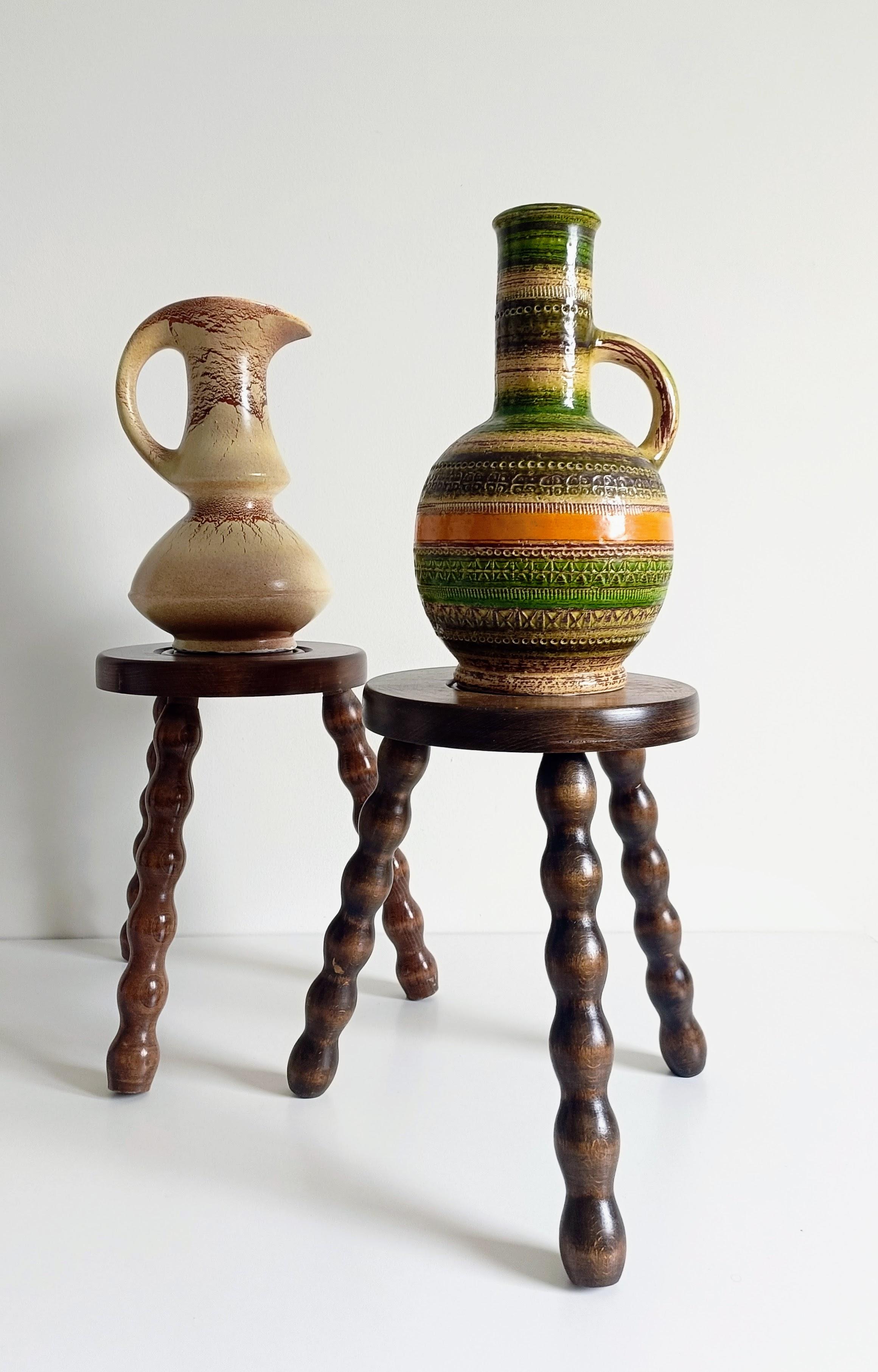 Fait main Mid-Century Stools or Accent Tables, Charles Dudouyt Style, France, 1950s en vente