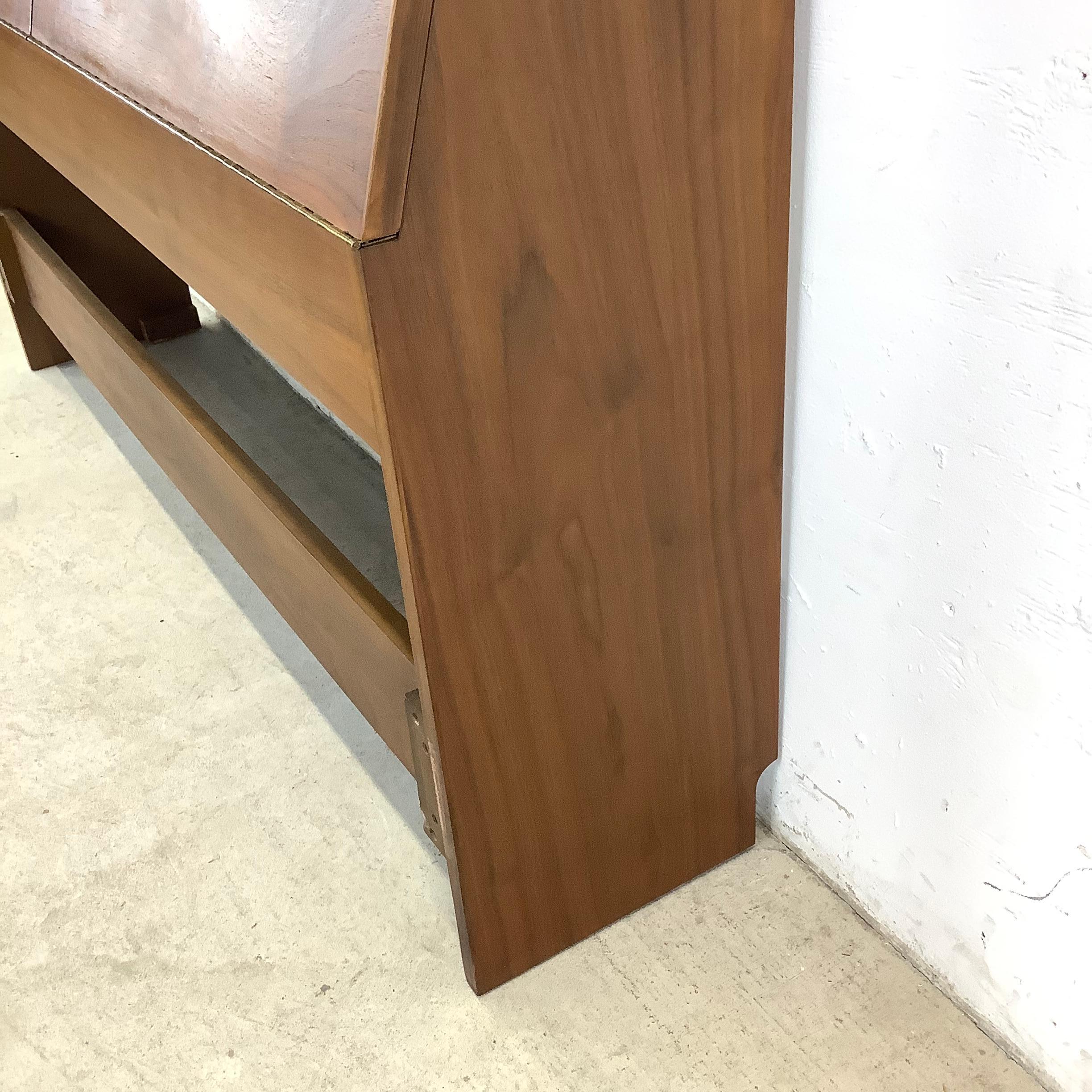 Mid-Century Storage Headboard by Drexel Declaration- Full Size For Sale 2