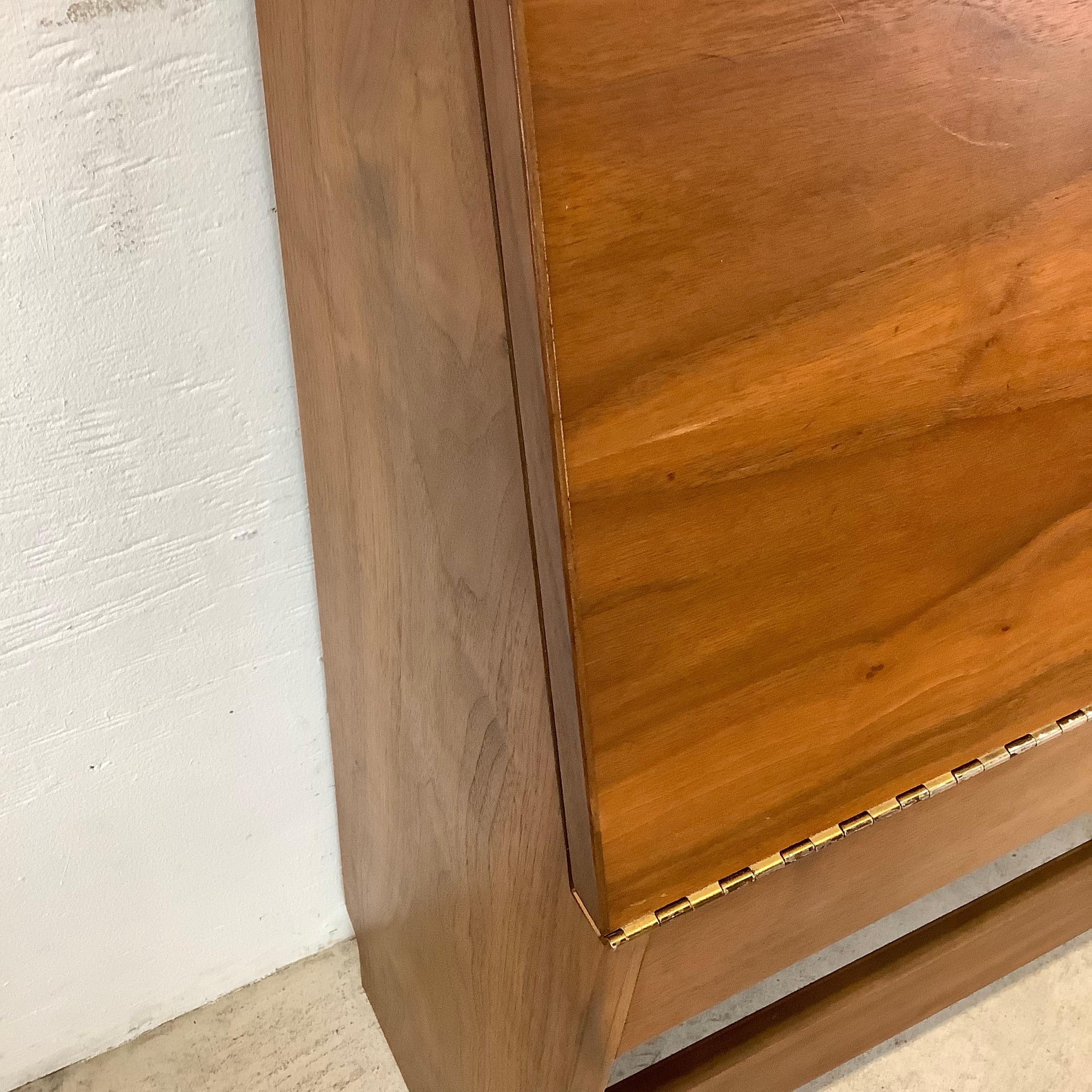 Mid-Century Storage Headboard by Drexel Declaration- Full Size For Sale 4