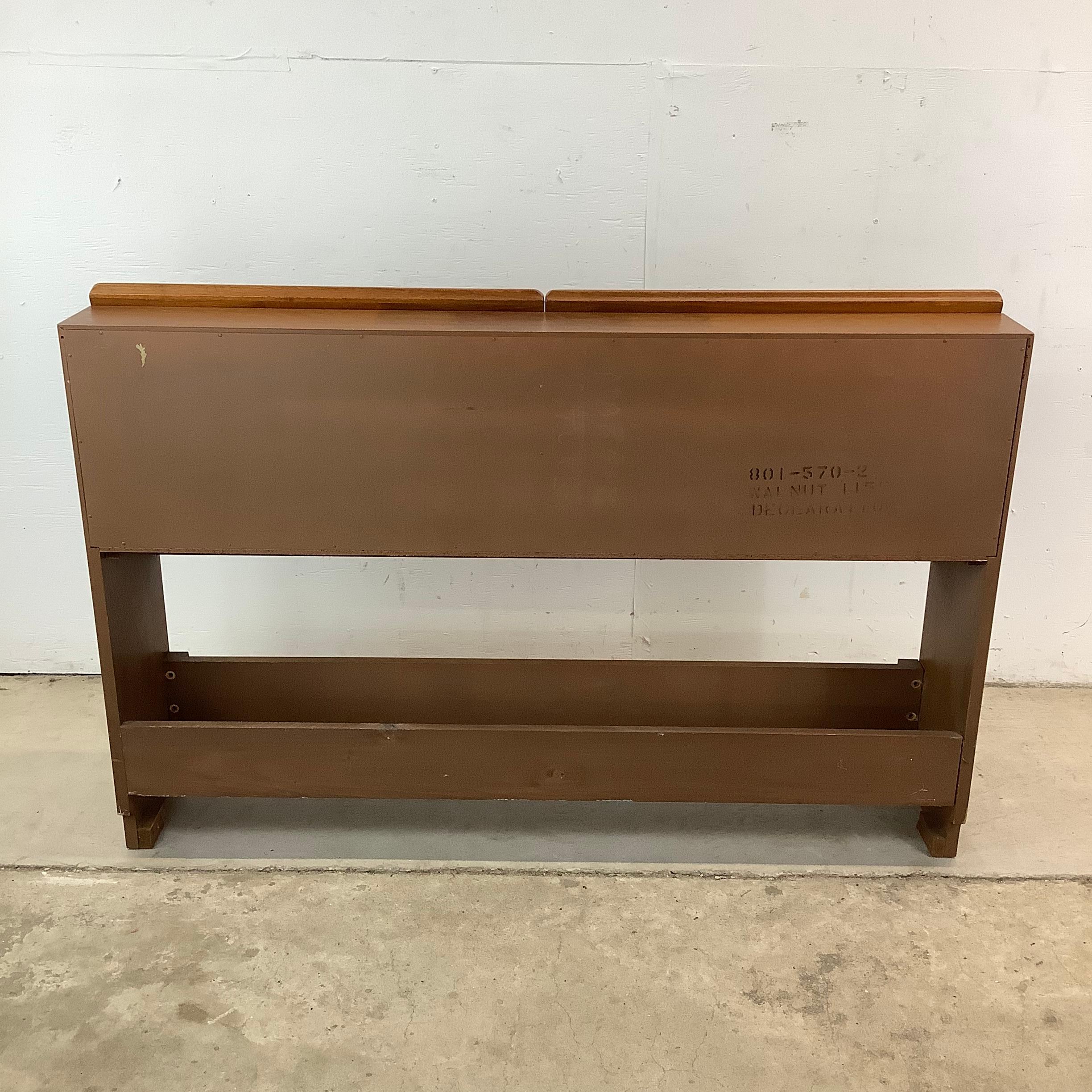 Mid-Century Storage Headboard by Drexel Declaration- Full Size For Sale 5