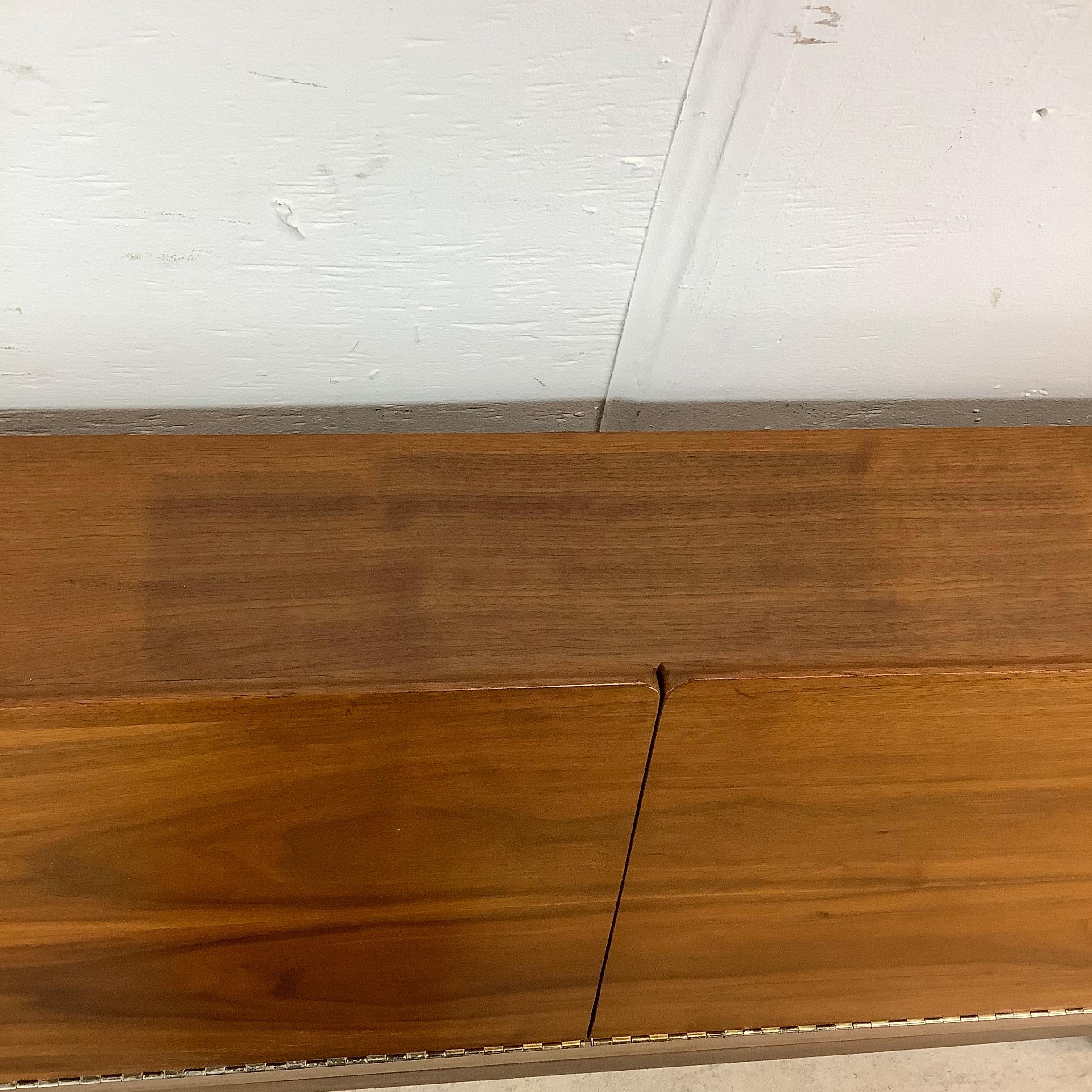 Mid-Century Storage Headboard by Drexel Declaration- Full Size For Sale 6