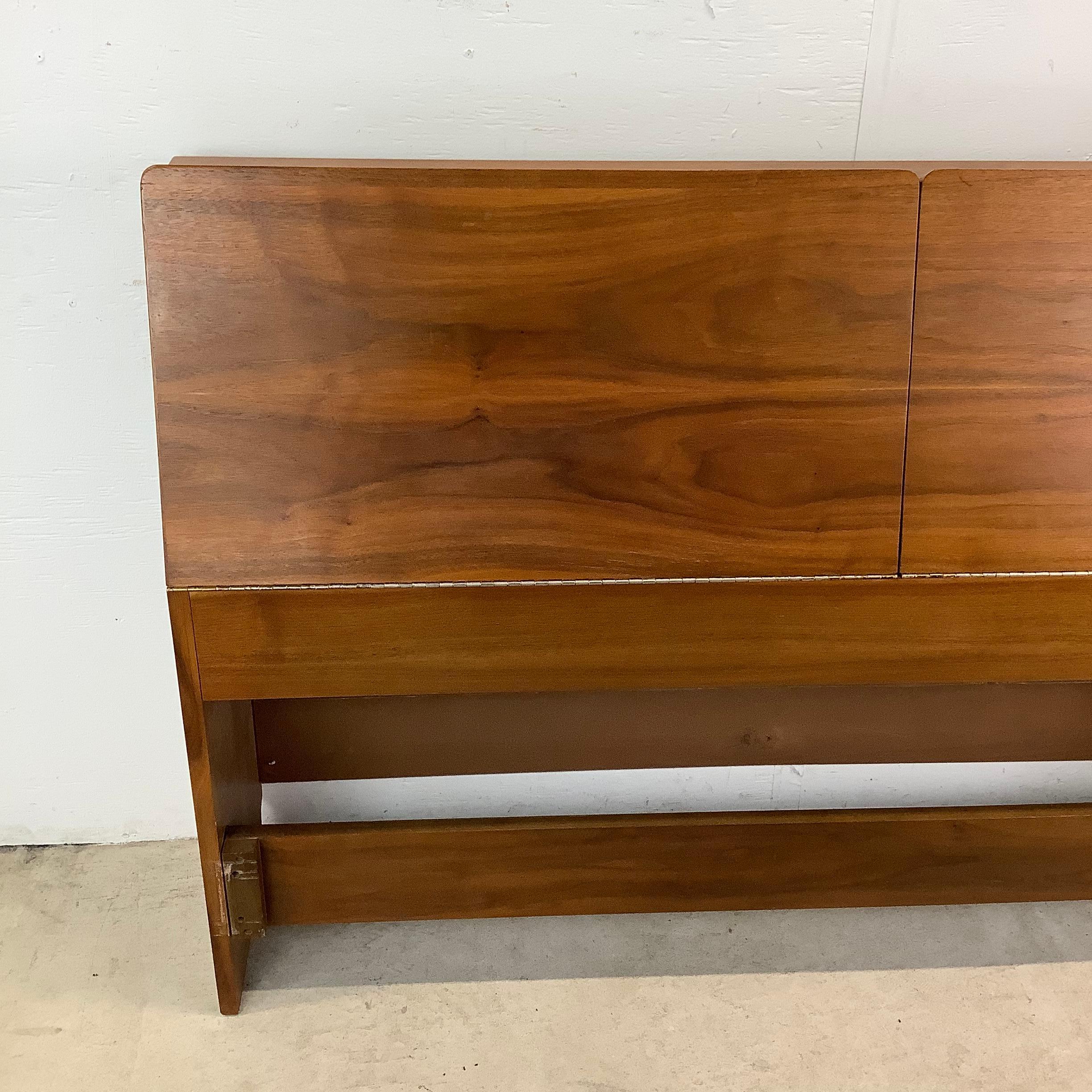 Mid-Century Modern Mid-Century Storage Headboard by Drexel Declaration- Full Size For Sale