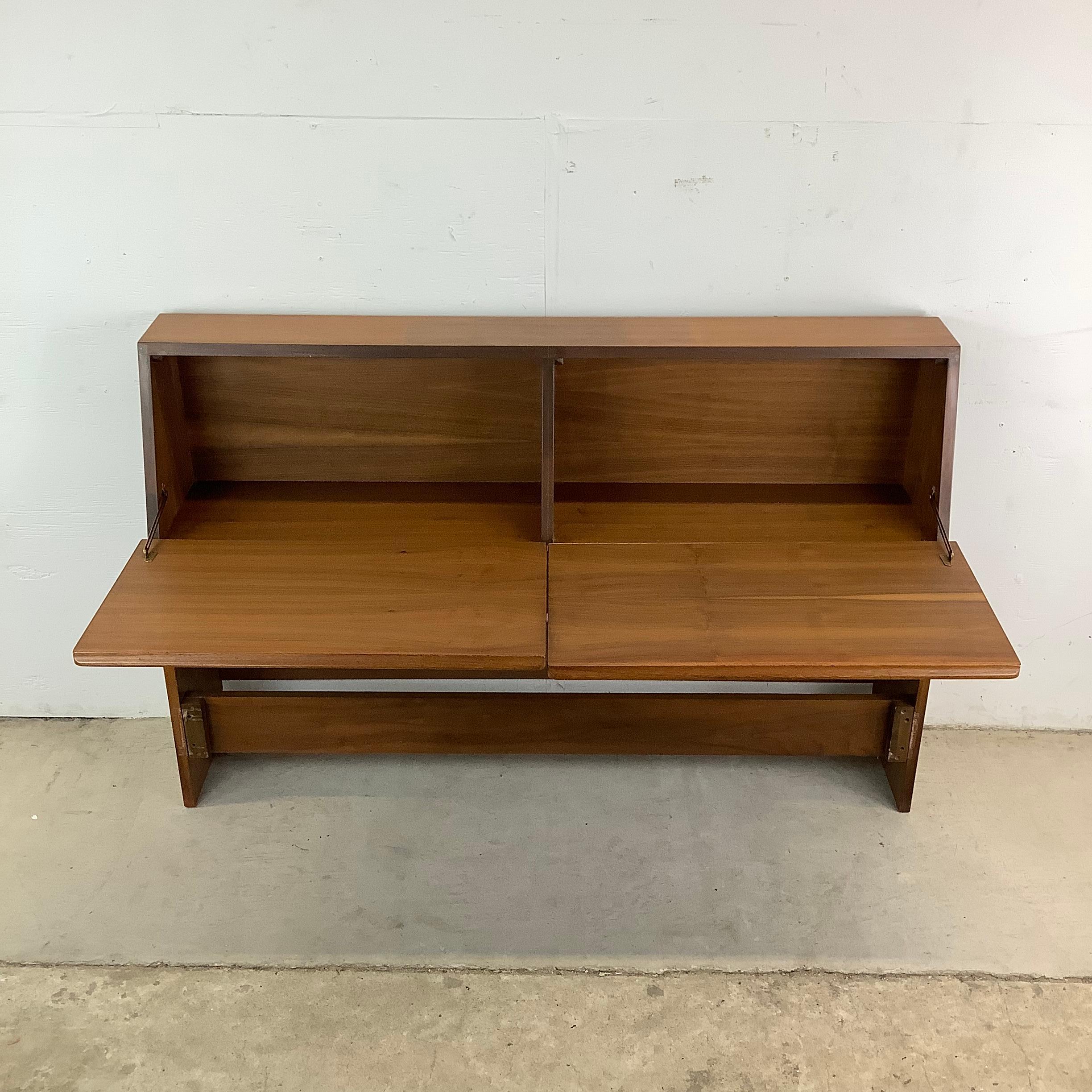20th Century Mid-Century Storage Headboard by Drexel Declaration- Full Size For Sale