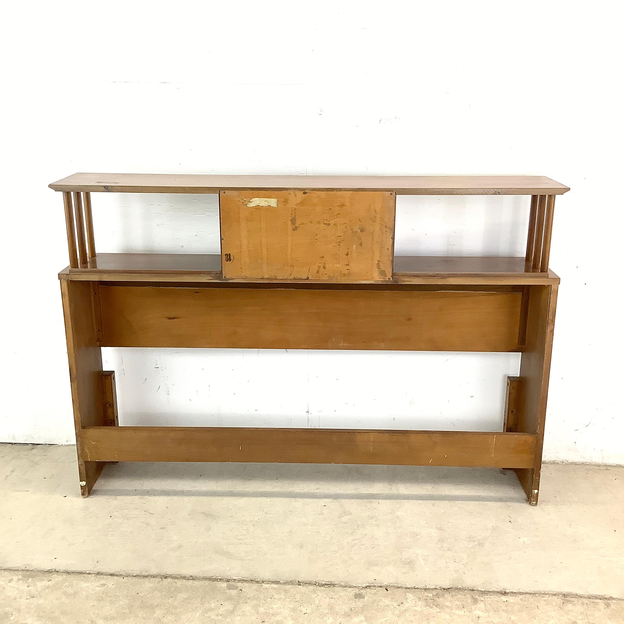 Mid-Century Storage Headboard- Full Size 3