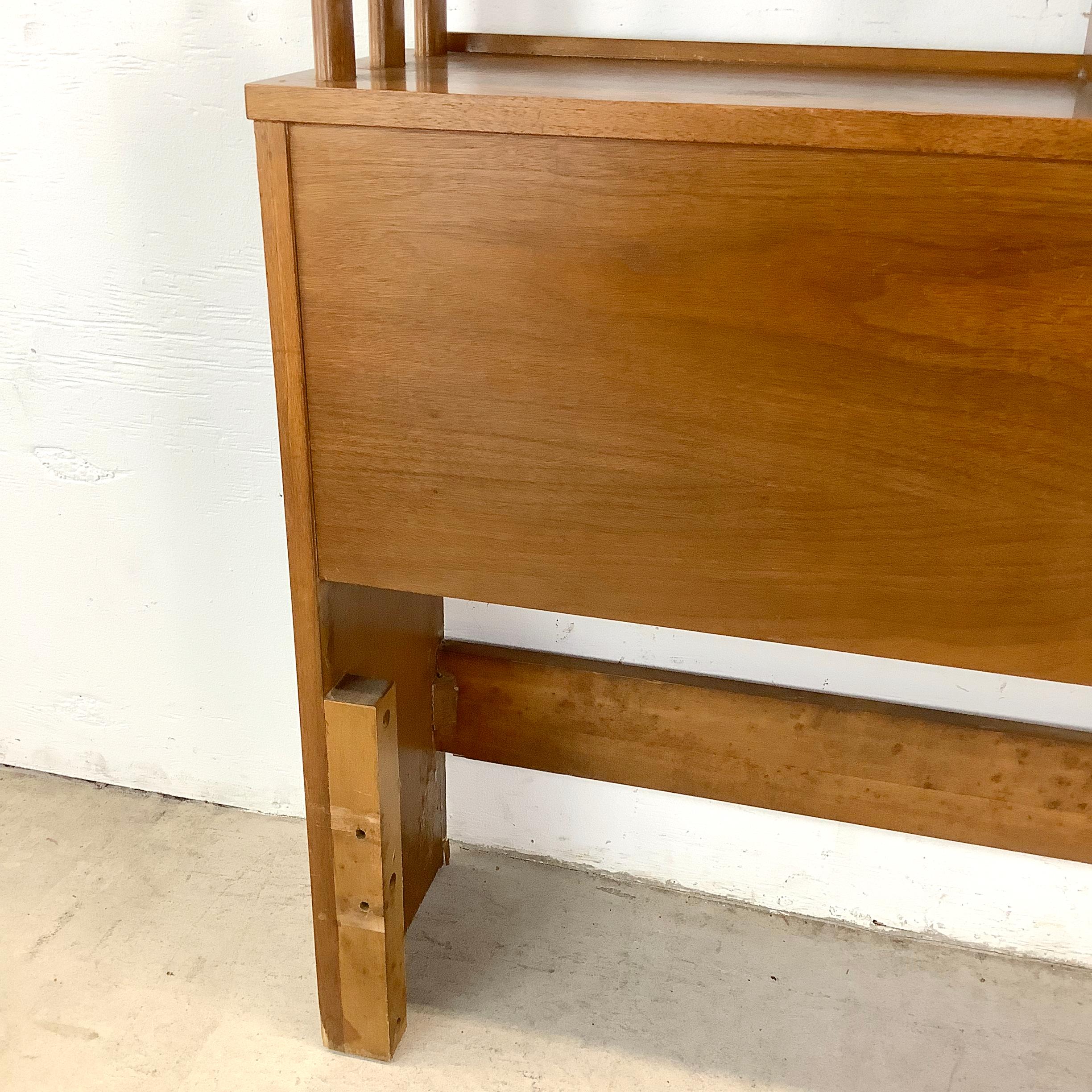 Mid-Century Storage Headboard- Full Size 12