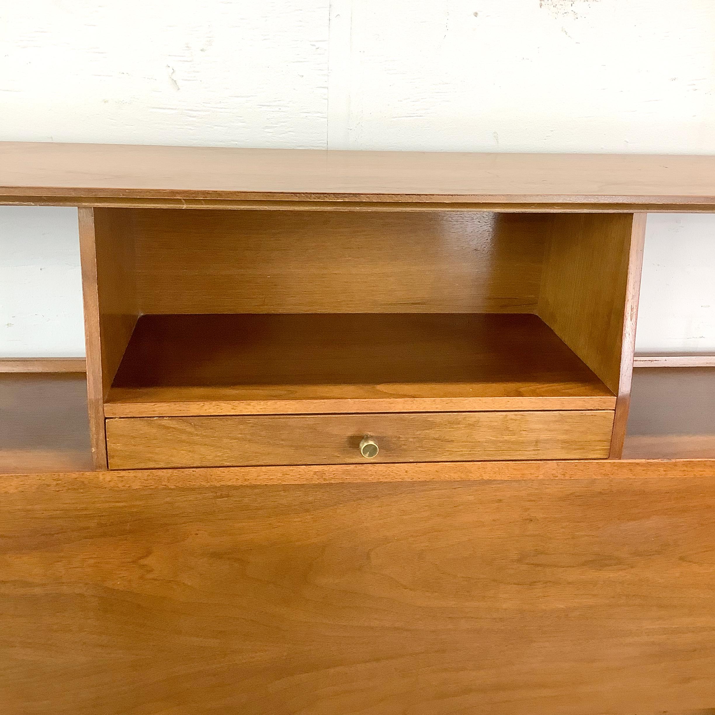 Unknown Mid-Century Storage Headboard- Full Size