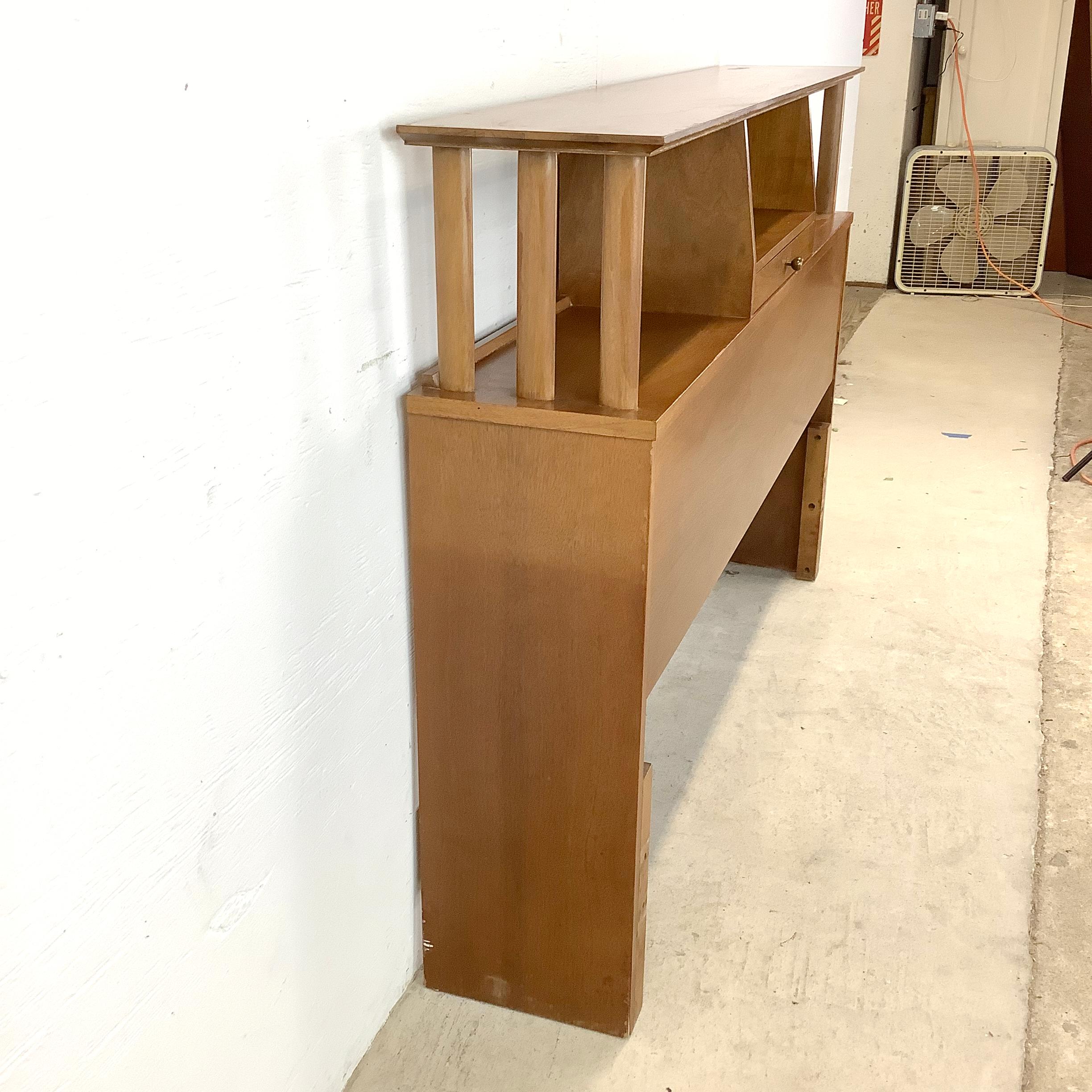 Mid-Century Storage Headboard- Full Size 1