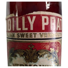 Mid Century Store Window Display Glass Bottle Noilly Prat Vermouth Liquor