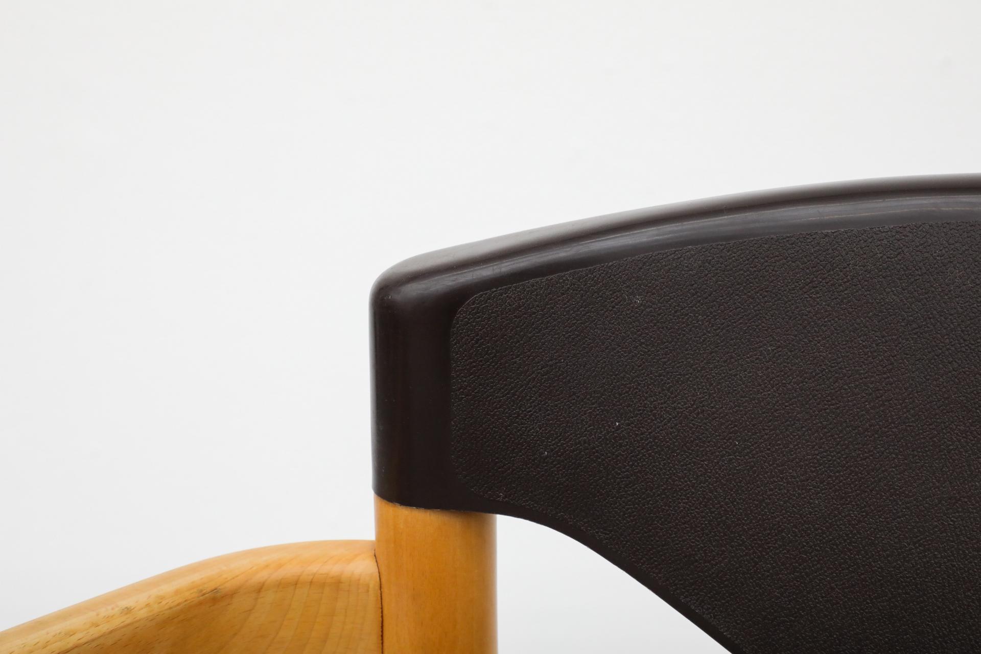 Mid-Century 'Strax' Stacking Arm Chairs by Hartmut Lohmeyer for Casala in Black For Sale 8