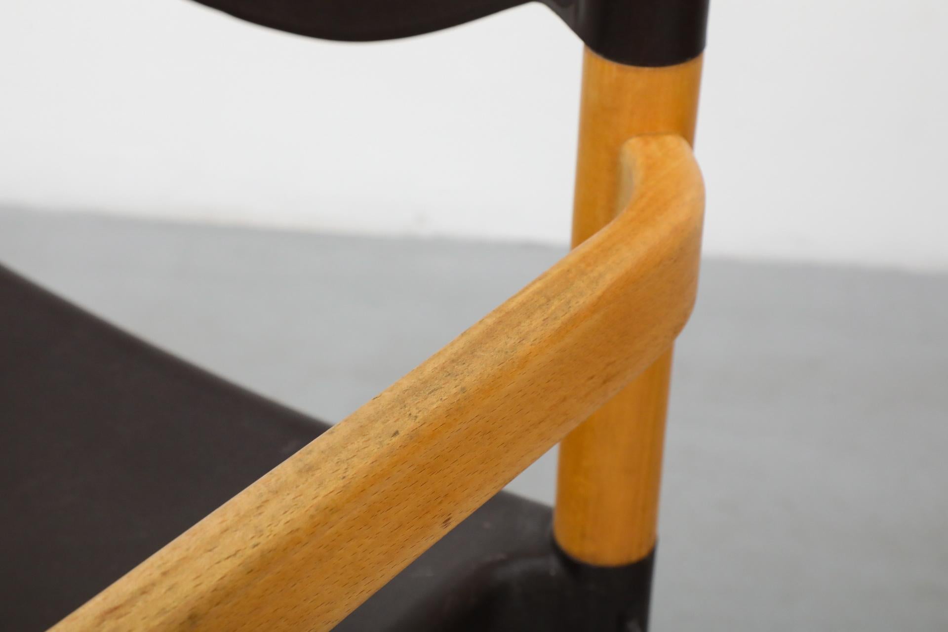 Mid-Century 'Strax' Stacking Arm Chairs by Hartmut Lohmeyer for Casala in Black For Sale 9