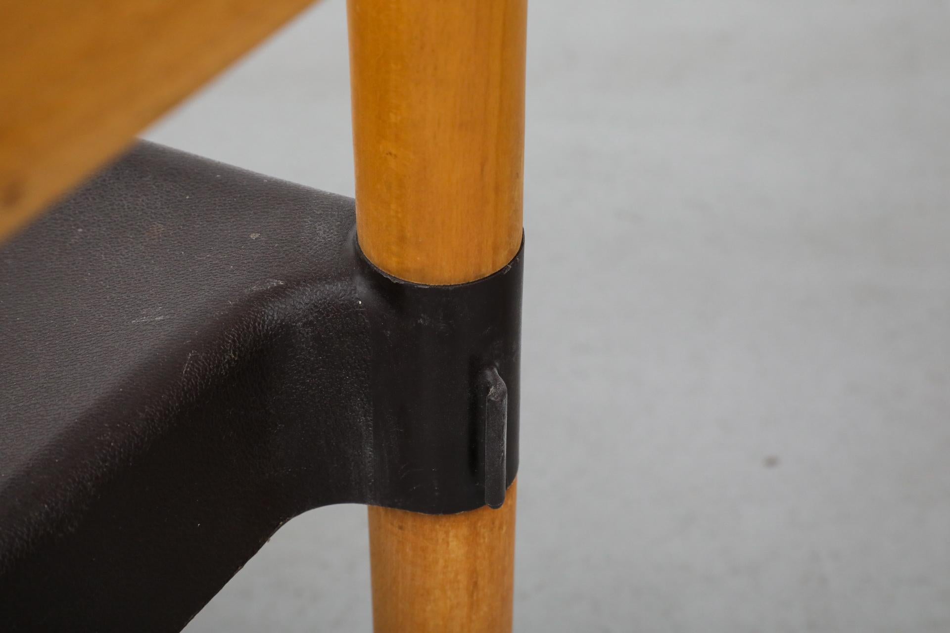 Mid-Century 'Strax' Stacking Arm Chairs by Hartmut Lohmeyer for Casala in Black For Sale 10