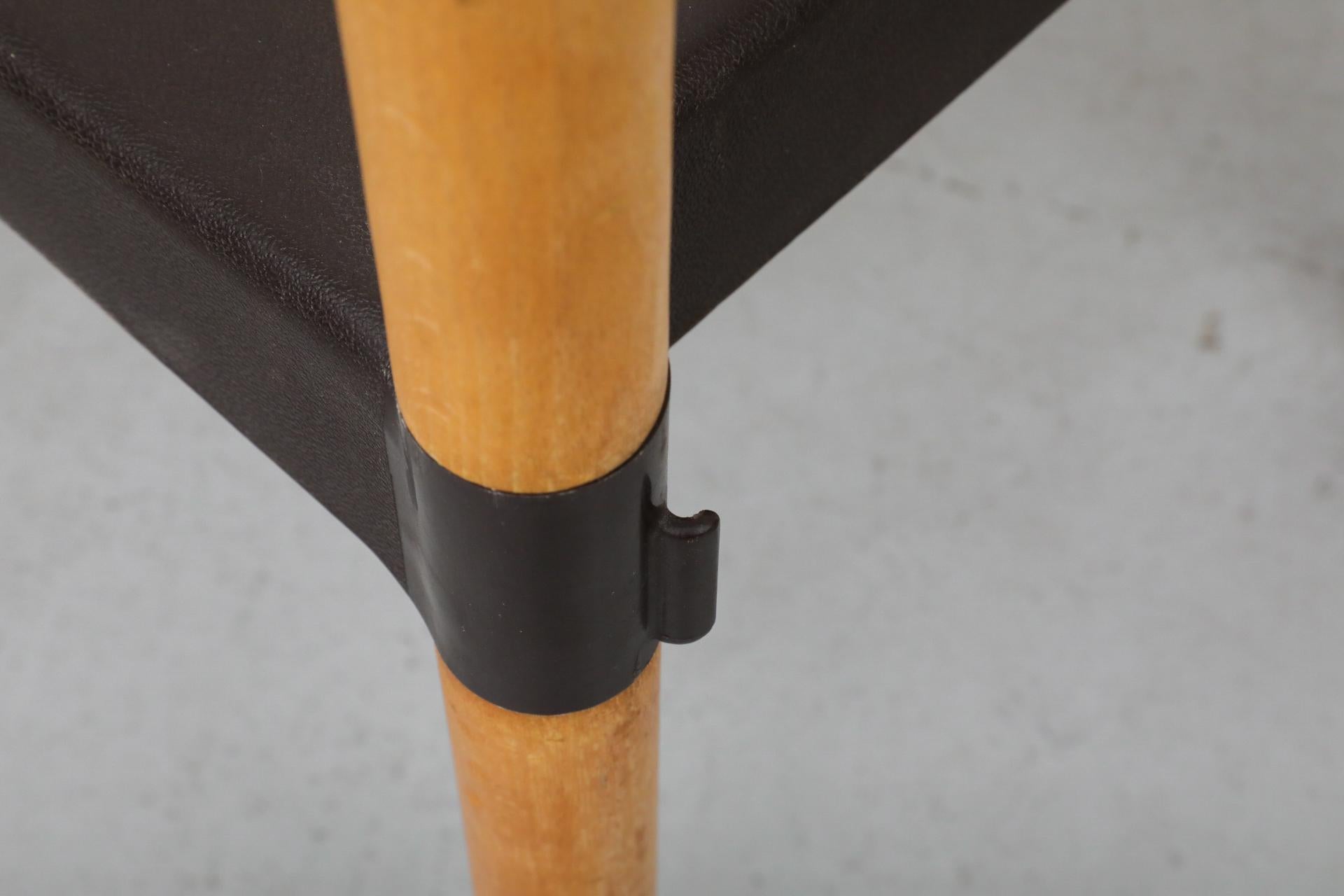 Mid-Century 'Strax' Stacking Arm Chairs by Hartmut Lohmeyer for Casala in Black For Sale 11