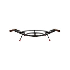 Mid-Century String Fruit Bowl with Teak Handle, 1960s