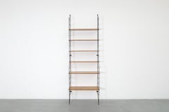 Mid-Century String Style Footed Wall Mount Shelving Unit