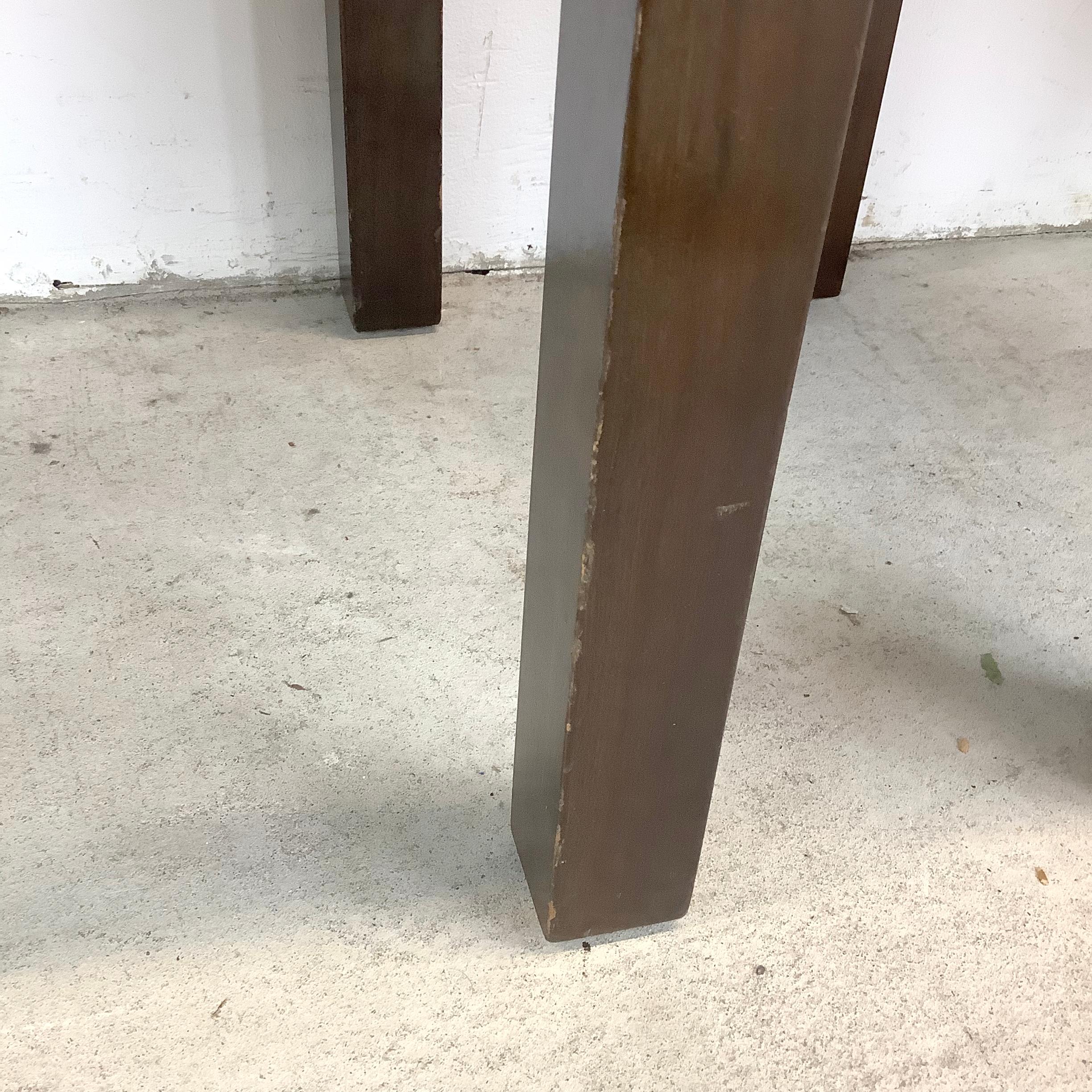 Reposapiés cuadrados a rayas de mediados de siglo - Pareja en venta 9