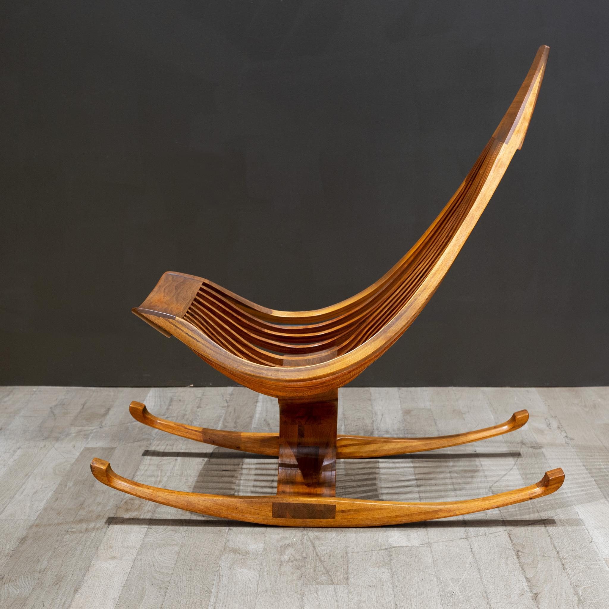 Mid-century Studio Archotypo Rocking Chair c.1974 In Good Condition For Sale In San Francisco, CA