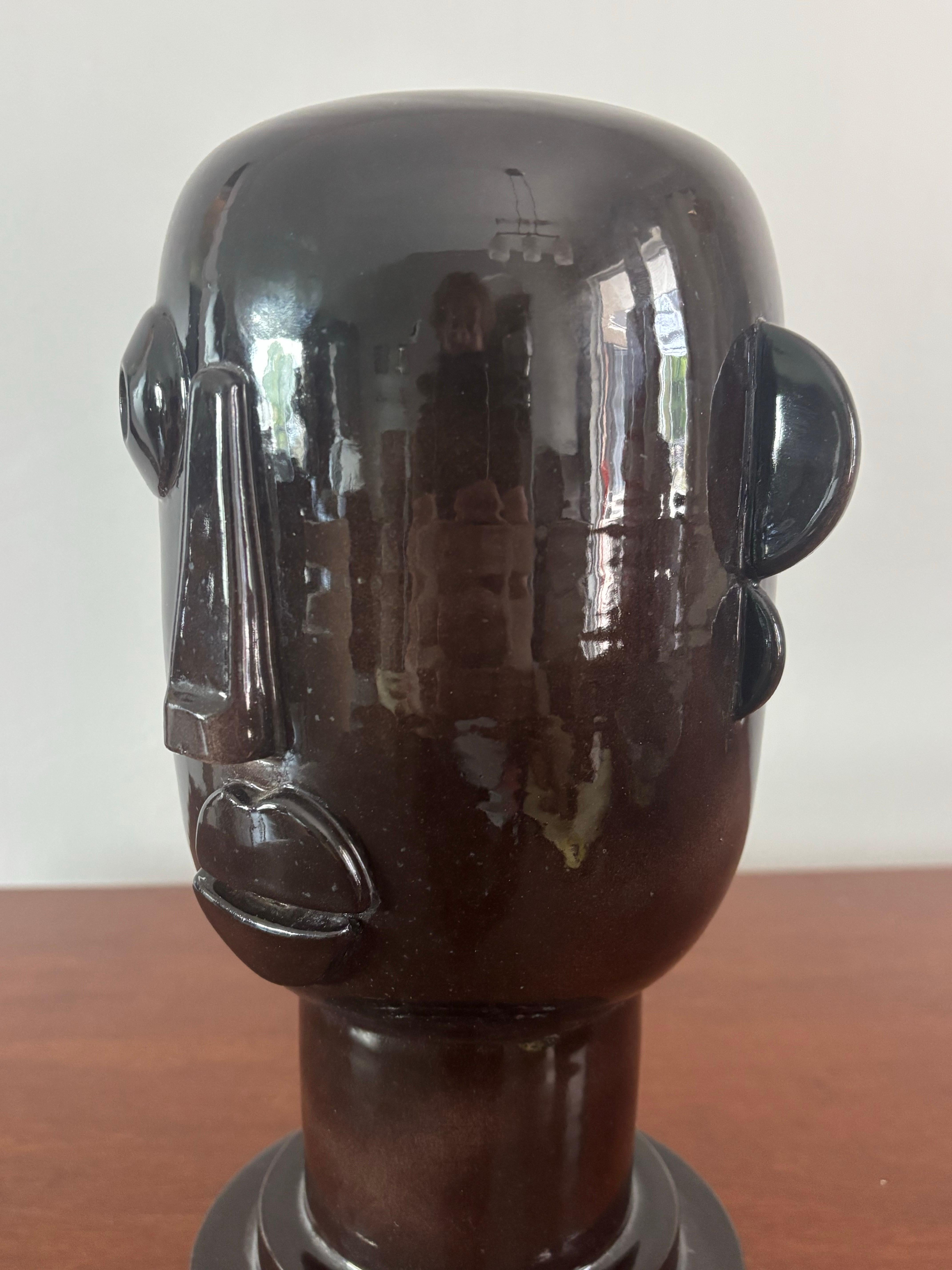 Mid Century Studio keramischen kubistischen Kopf (20. Jahrhundert) im Angebot