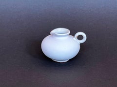 Mid-Century Studio Ceramic Vase, Matte White by Marschner, West Germany