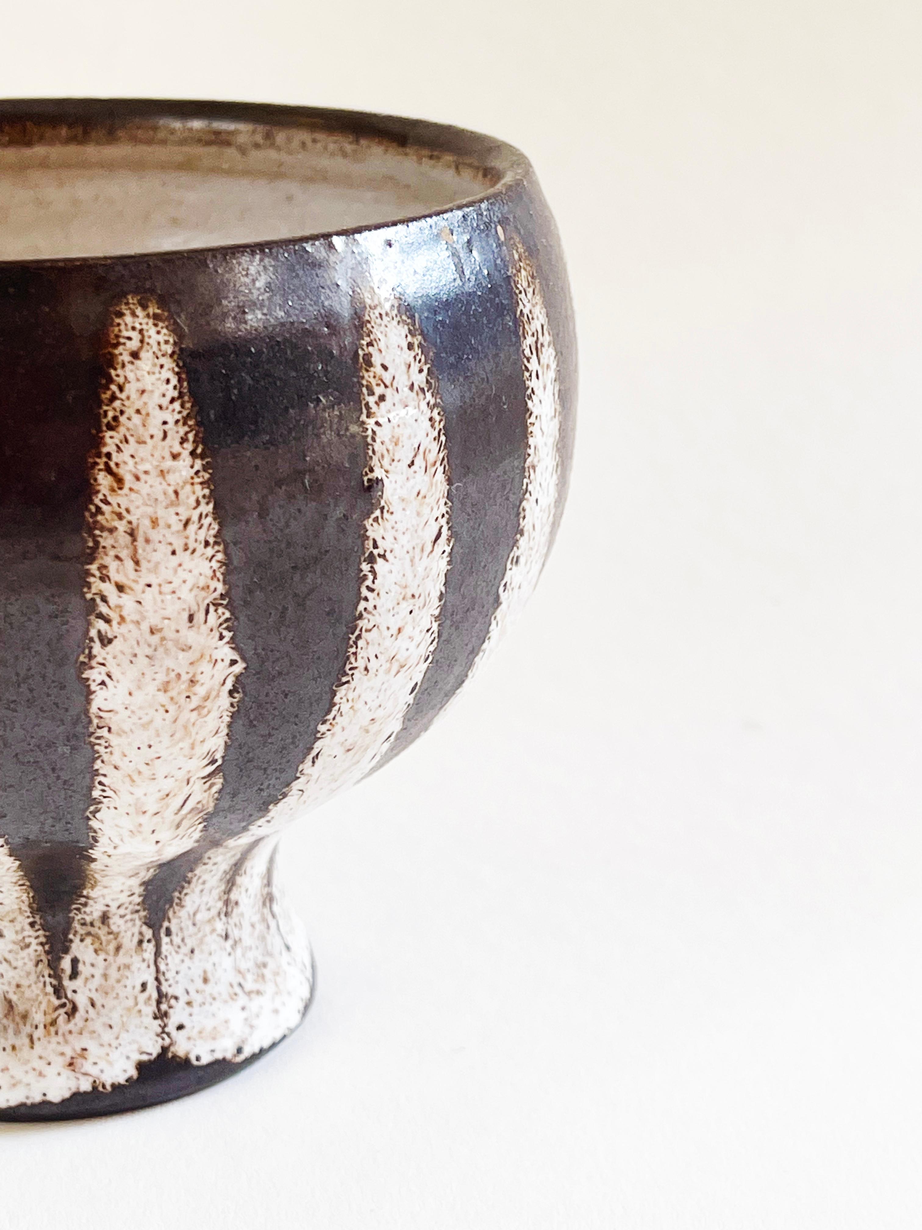Studio-Keramikgefäß oder Vase aus der Mitte des Jahrhunderts von Monika Maetzel, 1960er Jahre, Deutschland (Handgefertigt) im Angebot