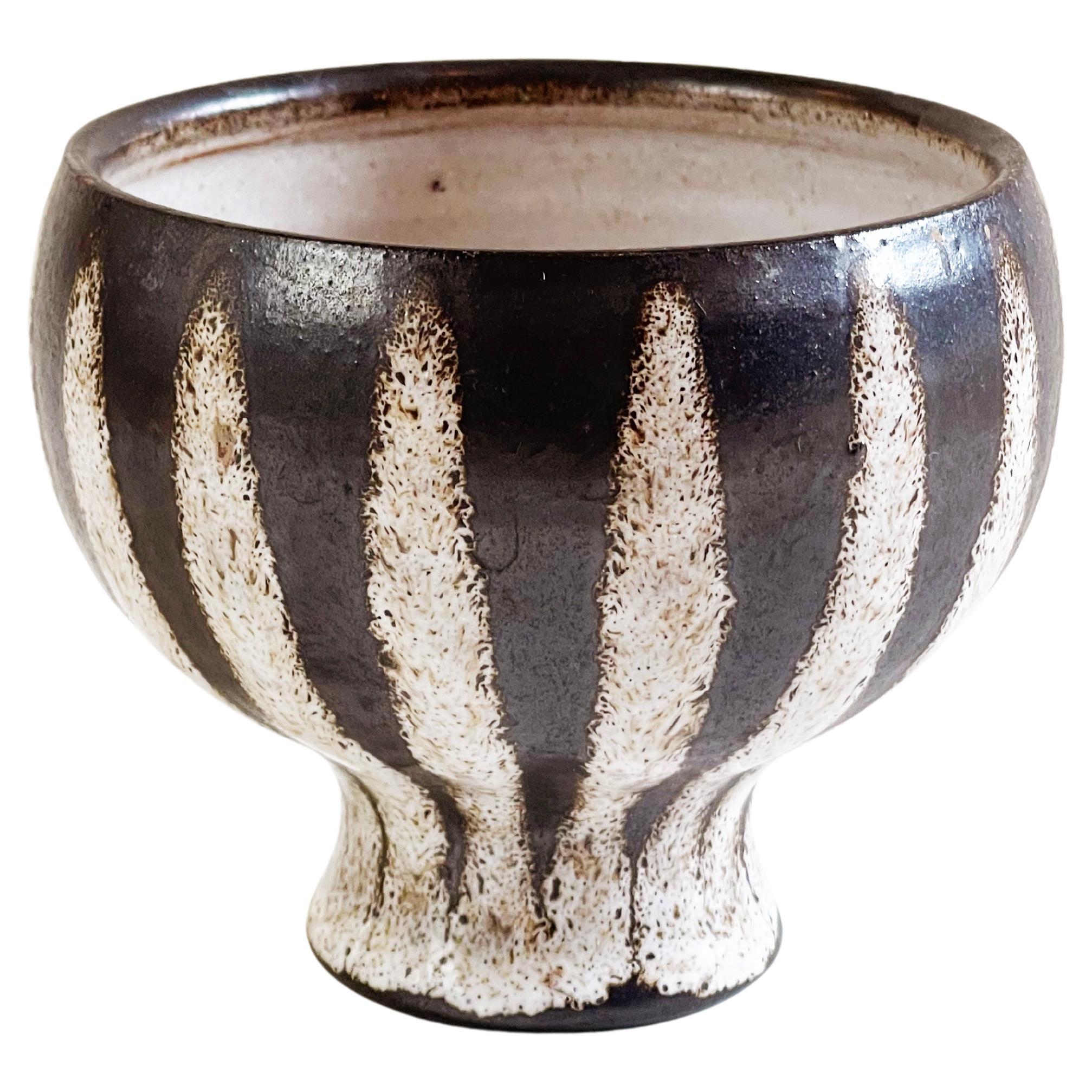 Mid-Century Studio Ceramic Vessel or Vase by Monika Maetzel, 1960s, Germany For Sale