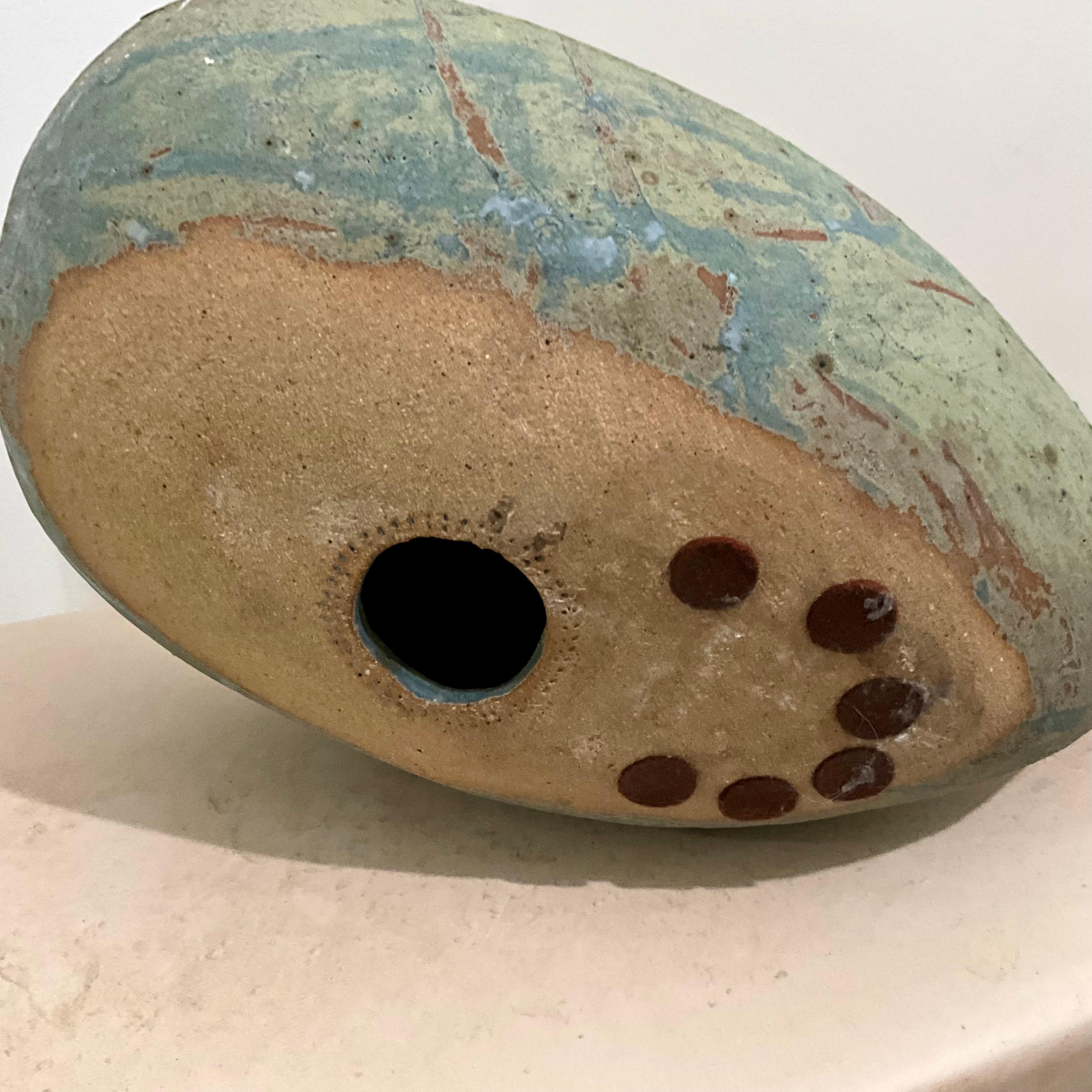 Mid-Century Studio Pottery Abstract Sculptural Form For Sale 6