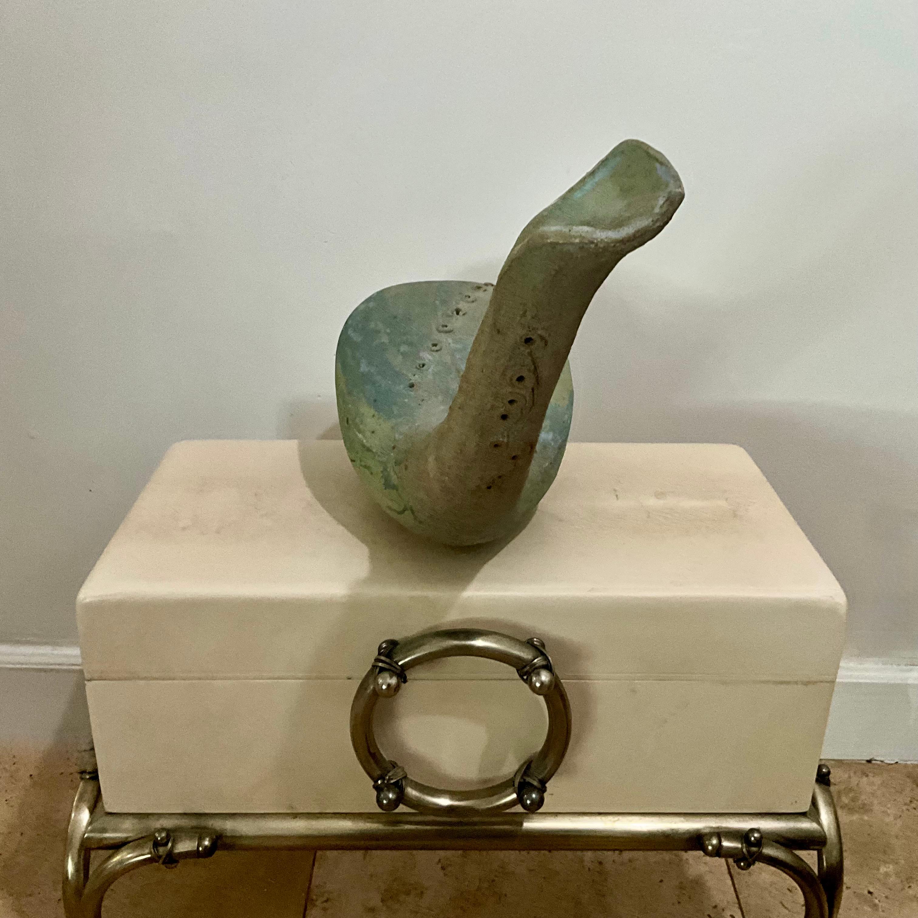 Mid-Century Studio Pottery Abstract Sculptural Form For Sale 1