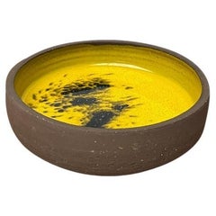 Cuenco de cerámica Studio Pottery de mediados de siglo de Lehmann Pottery, años 60