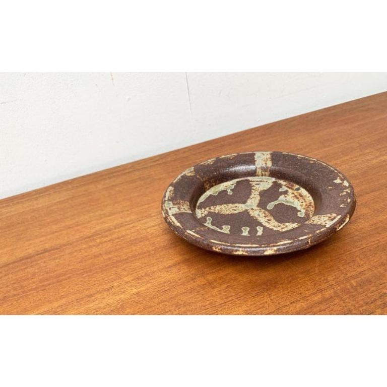20th Century Mid-Century Studio Pottery Bowl from Visby, Denmark, 1960s For Sale