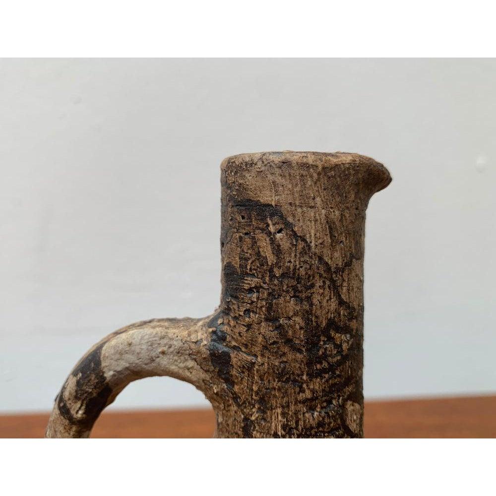 Mid-Century Studio Pottery Brutalist Carafe Vase by Gerhard Liebenthron, 1976s For Sale 5