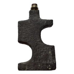 Mid-Century Studio Pottery Brutalist Table Lamp, 1960s