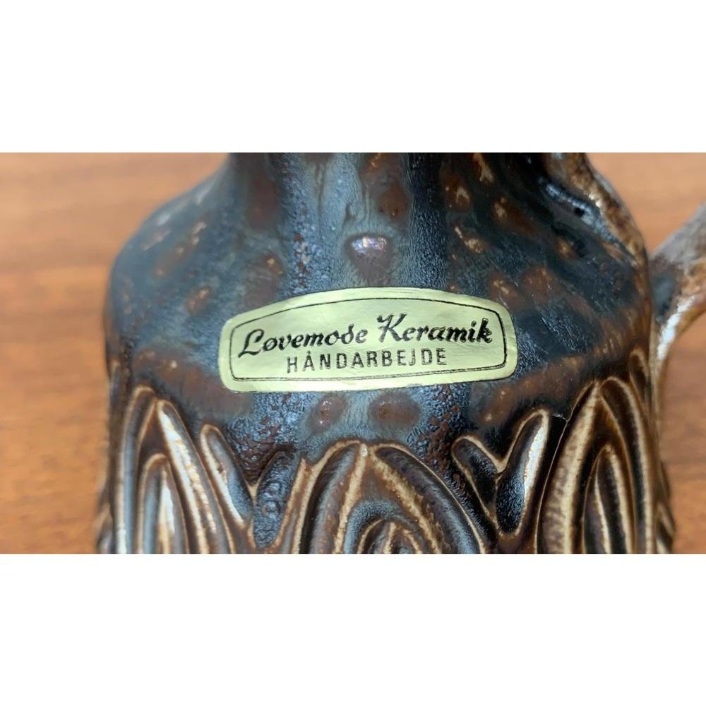 Vaso a caraffa in Studio Pottery di metà secolo di Løvemose, Danimarca, anni '60 in vendita 4