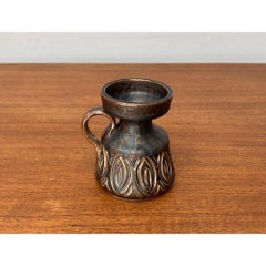 Vase carafe en poterie Studio du milieu du siècle de Løvemose, Danemark, années 1960