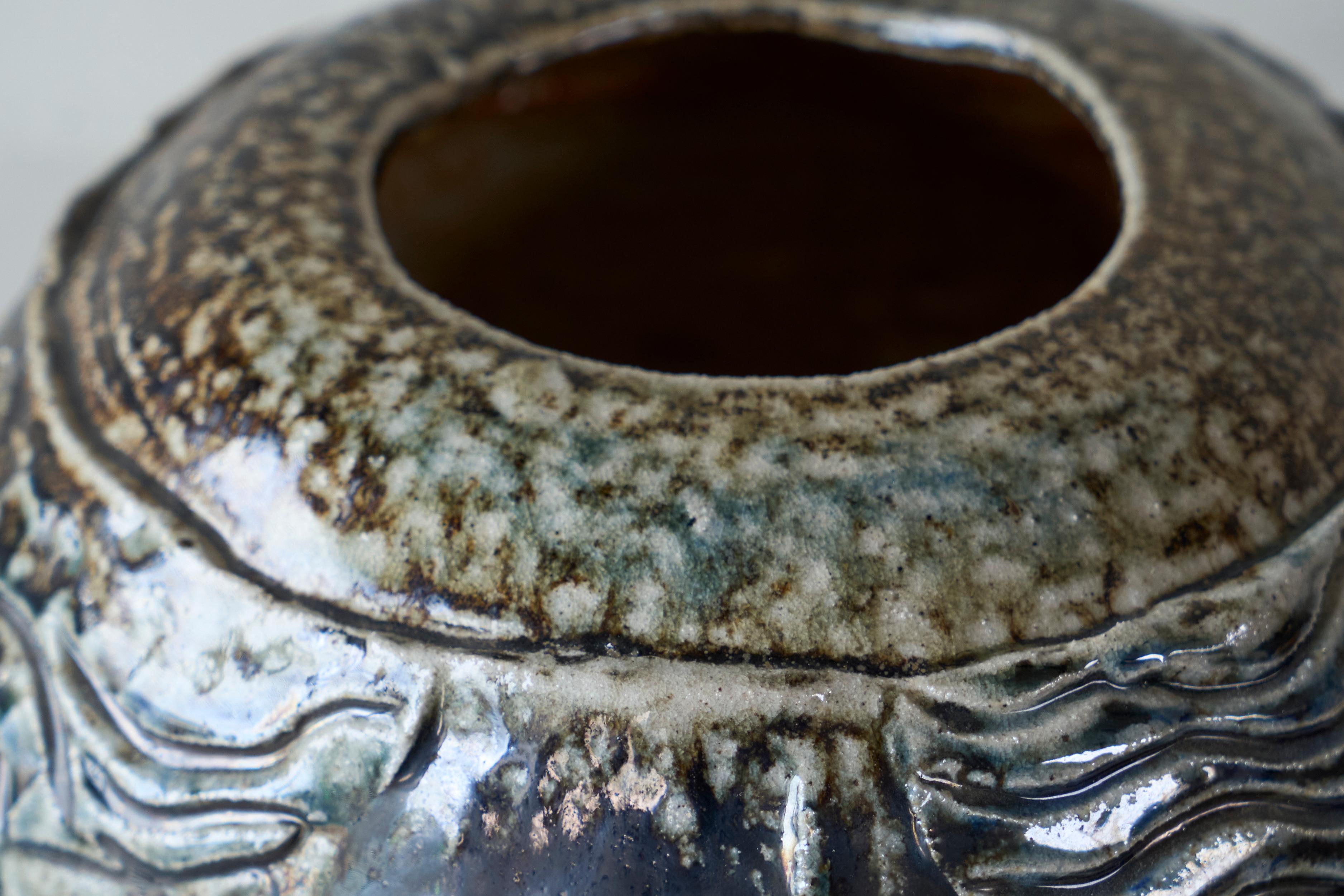 Mid Century Studio Pottery Tafelaufsatz oder Vase 1960er Jahre (Handgefertigt) im Angebot