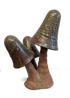 Mid Century Studio Pottery Mushroom Group