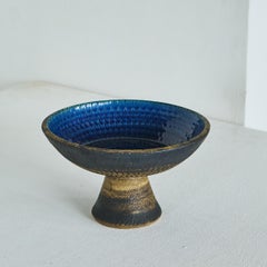 Mid Century Studio Pottery Pedestal Bowl or Centerpiece