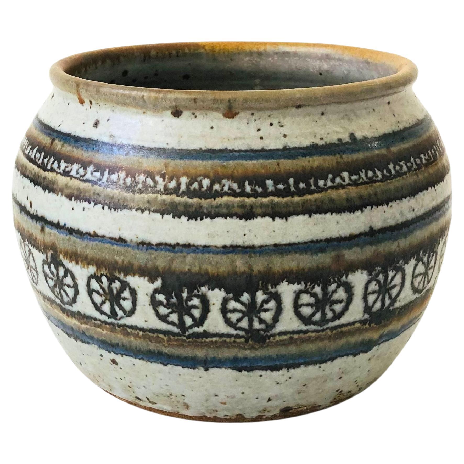 Mid Century Studio Pottery Pflanzschale im Angebot