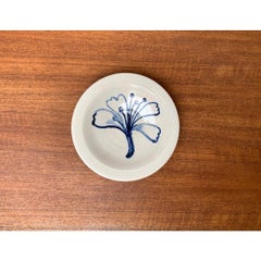 Ciotola con piatto in Studio Pottery di metà secolo di Wallakra, Svezia, anni '60