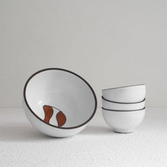 Juego de cuencos de Studio Pottery de mediados de siglo 1960