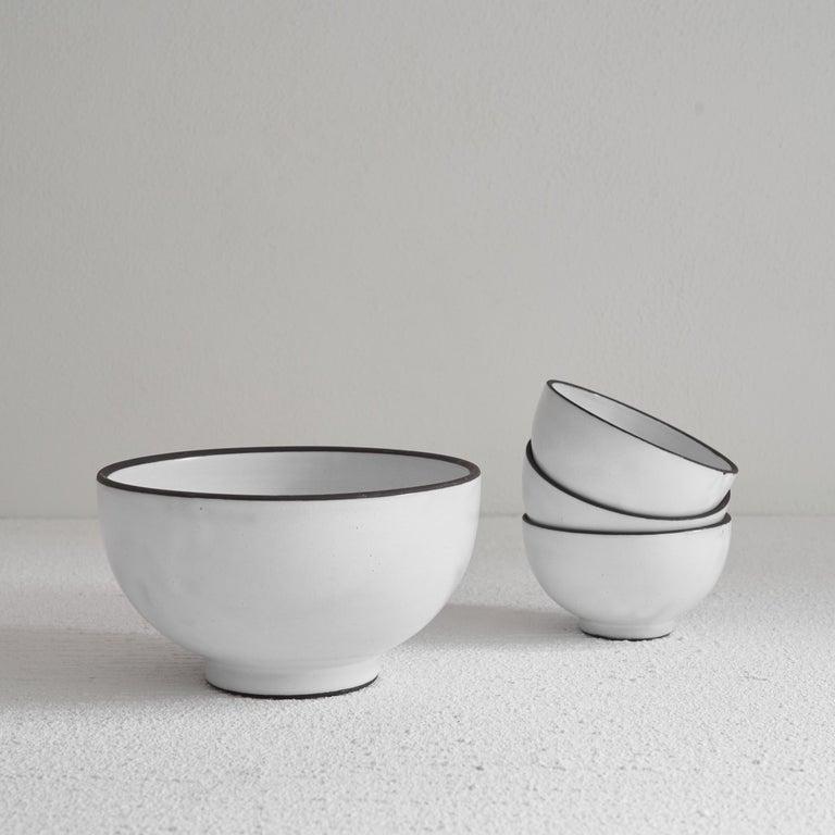 Mid Century Studio Pottery Schüsselset 1960er Jahre (Moderne der Mitte des Jahrhunderts) im Angebot