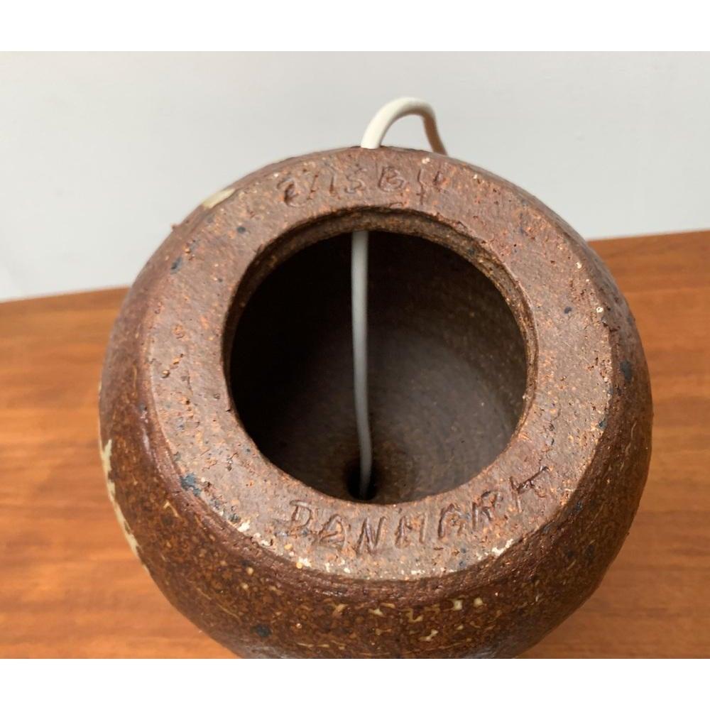 Mid-Century Studio Pottery Table Lamp from Visby Denmark, 1960s 3