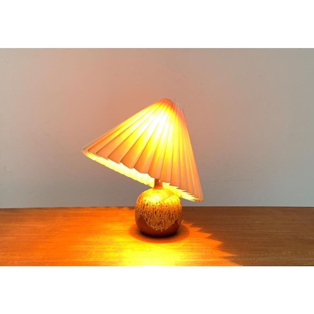Mid-Century Studio Pottery Table Lamp from Visby Denmark, 1960s 1