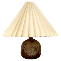 Mid-Century Studio Pottery Table Lamp from Visby Denmark, 1960s