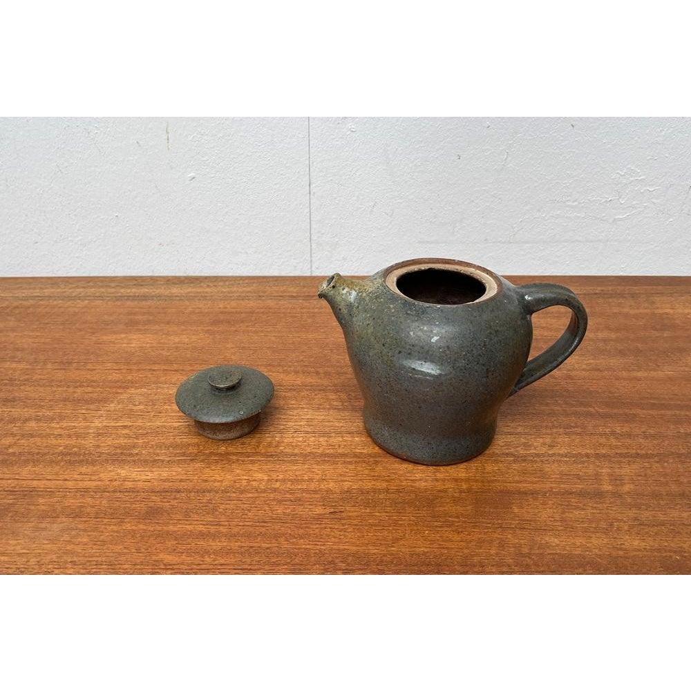 Mid-Century Studio Pottery Teapot from Kirsten Pottery, Ørum, Denmark, 1960s im Angebot 3