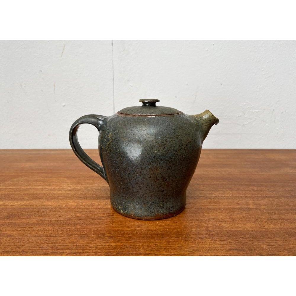 Mid-Century Studio Pottery Teapot from Kirsten Pottery, Ørum, Denmark, 1960s im Zustand „Hervorragend“ im Angebot in Hamburg, DE