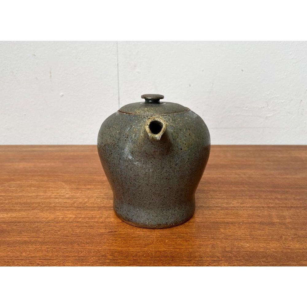 Mid-Century Studio Pottery Teapot from Kirsten Pottery, Ørum, Denmark, 1960s (Keramik) im Angebot