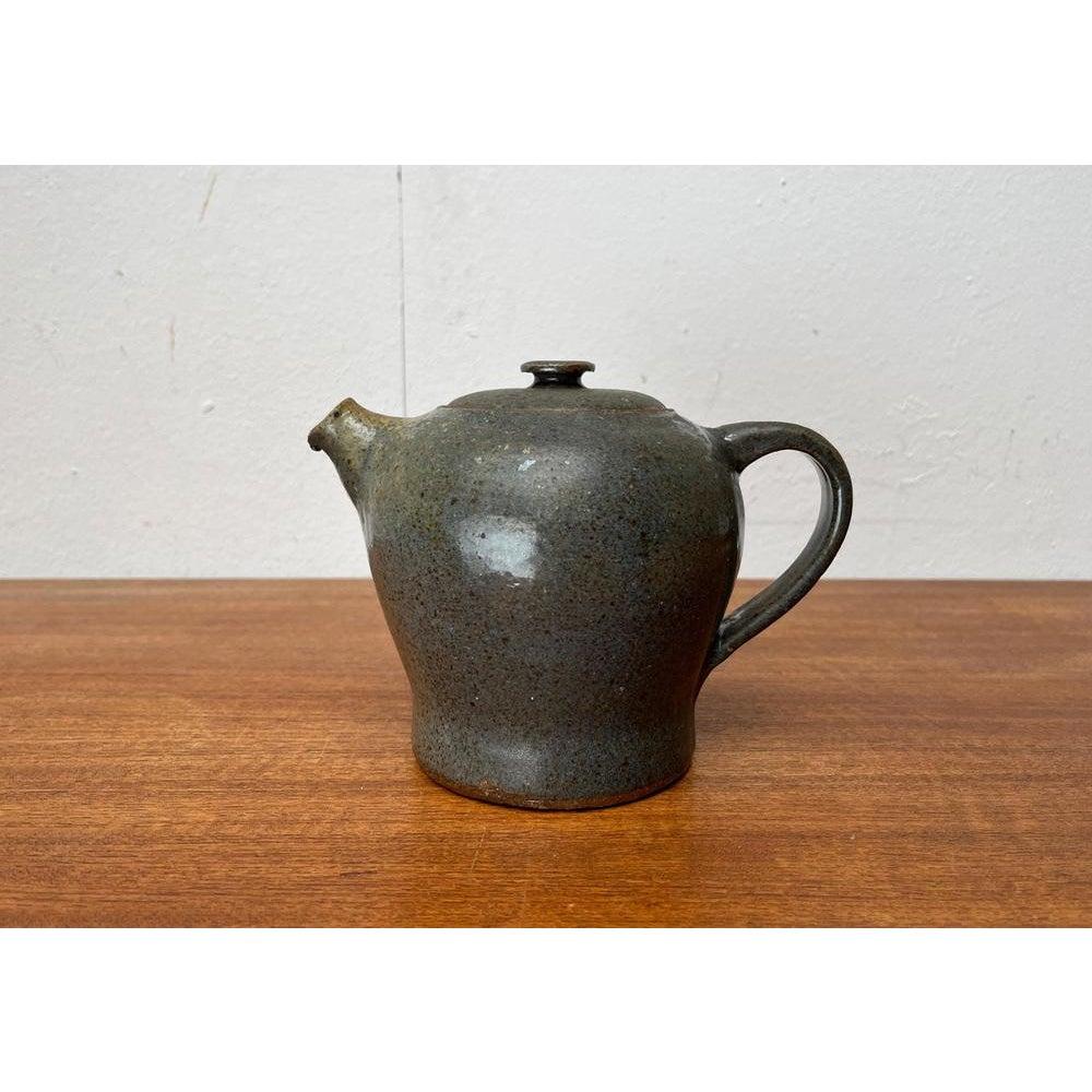 Mid-Century Studio Pottery Teapot from Kirsten Pottery, Ørum, Denmark, 1960s im Angebot 1