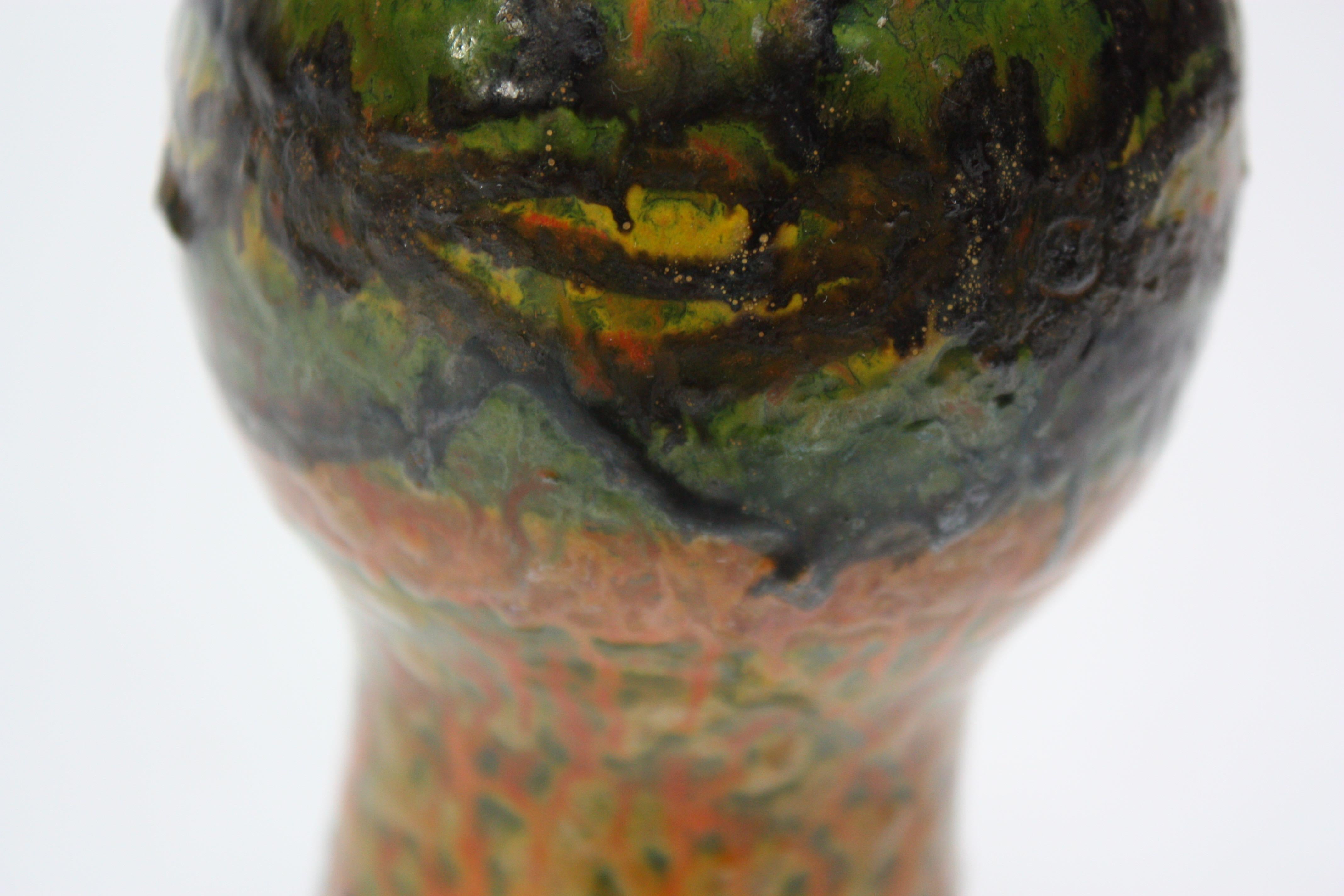 Midcentury Studio Pottery Terrakotta-Vase im Zustand „Gut“ im Angebot in Brooklyn, NY