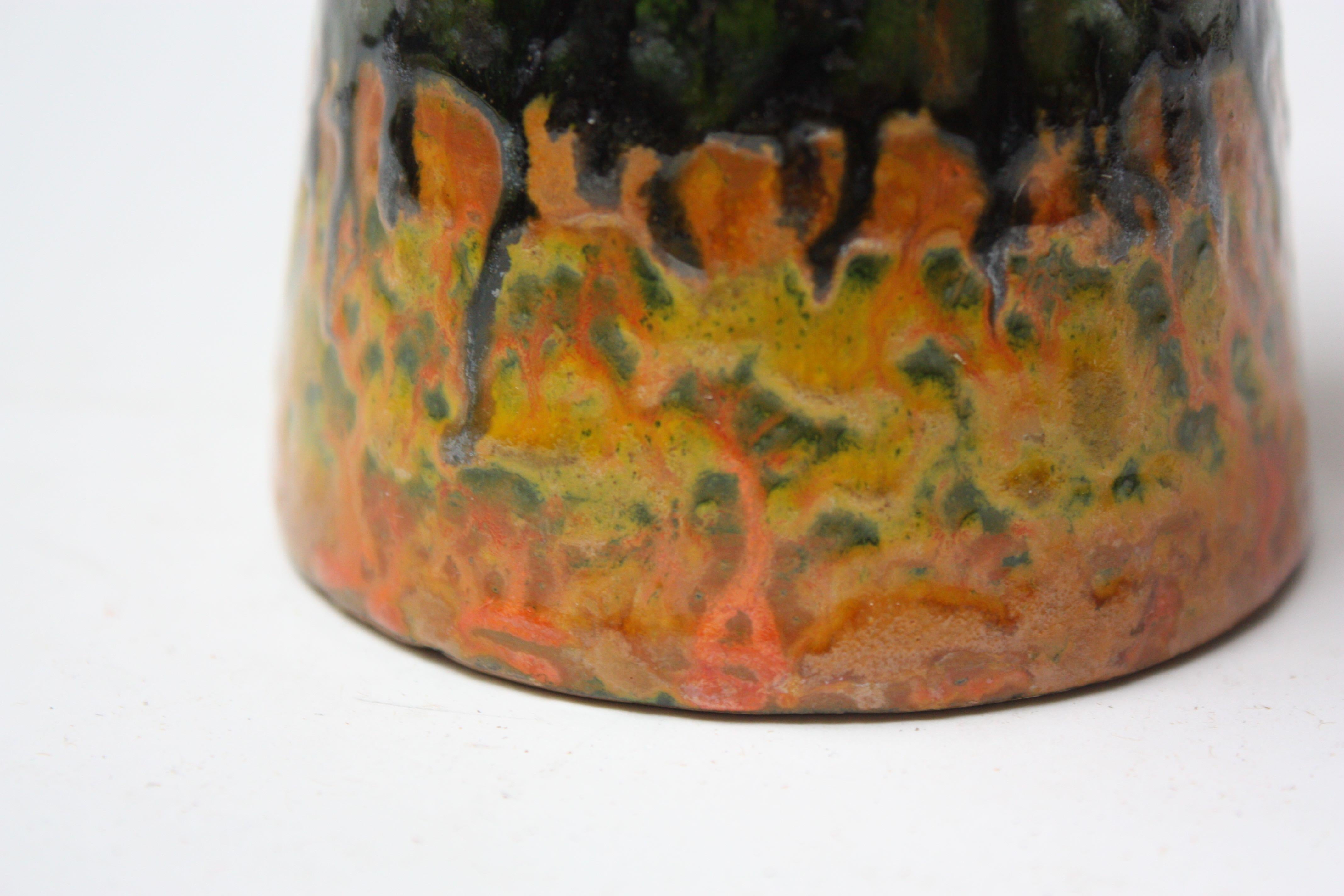 Ceramic Midcentury Studio Pottery Terracotta Vase For Sale