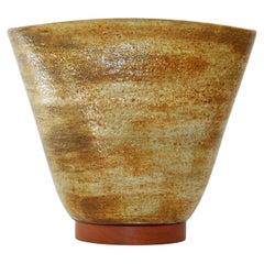 Mid-Century Studio Pottery Uplight Lamp